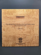 The Promised Child – 3D Christian Engraved Wood Wall Art – 11.25" x 11.25" Faith-Based Art – Kindred Oak Creations Original