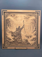 The Waters Divided – 3D Christian Engraved Wood Wall Art – 11.25" x 11.25" Faith-Based Art – Kindred Oak Creations Original