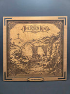 The Risen King – 3D Christian Engraved Wood Wall Art – 11.25" x 11.25" Faith-Based Art – Kindred Oak Creations Original