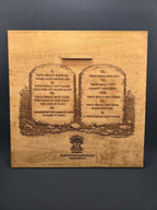 The Written Word – 3D Christian Engraved Wood Wall Art – 11.25" x 11.25" Faith-Based Art – Kindred Oak Creations Original