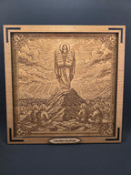 The Written Word – 3D Christian Engraved Wood Wall Art – 11.25" x 11.25" Faith-Based Art – Kindred Oak Creations Original