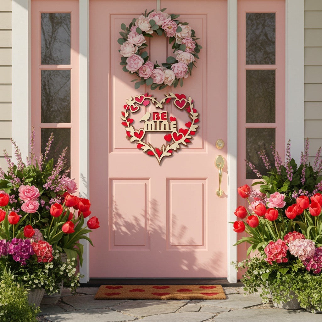 Be Mine Valentine’s Wreath | 3D Layered Decor