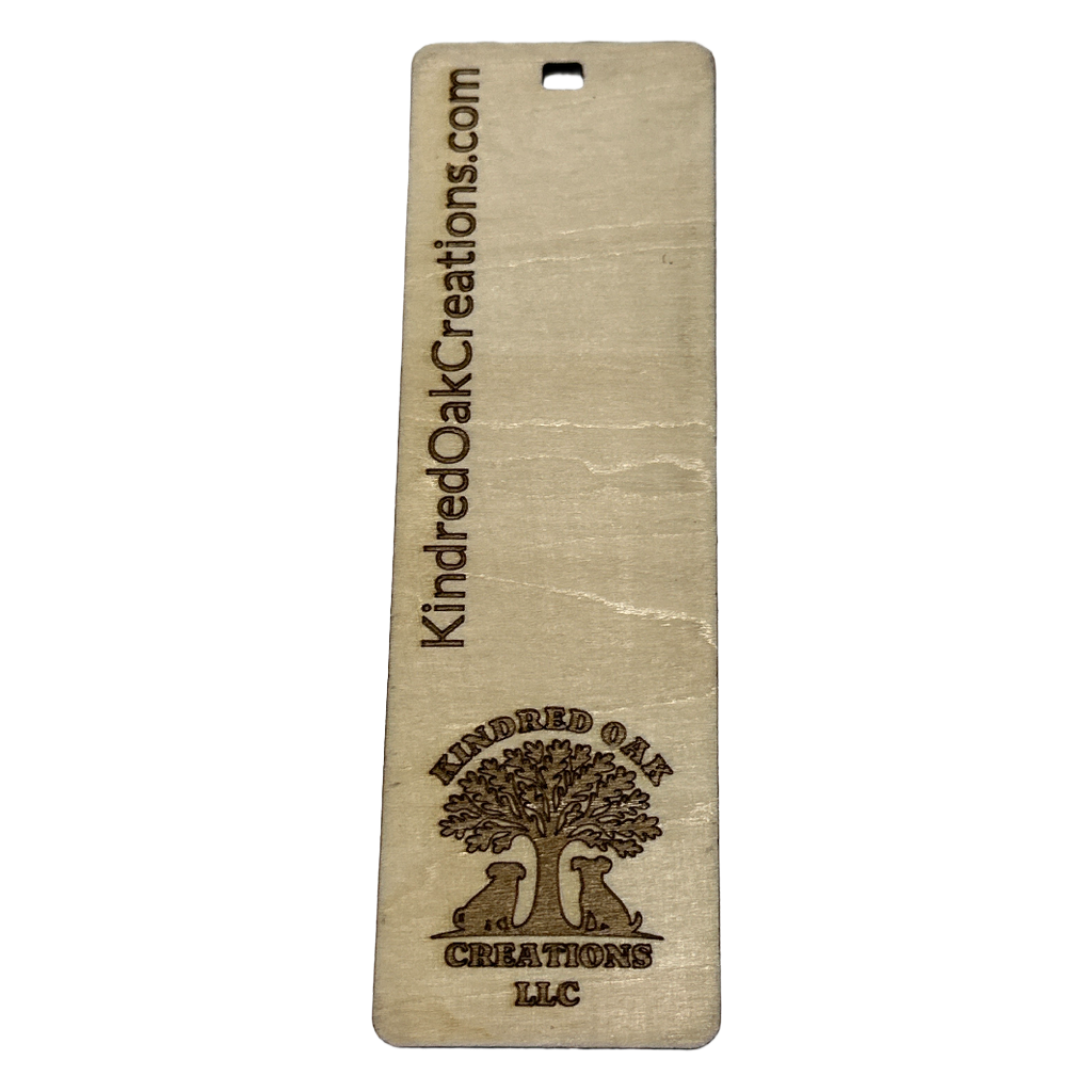 Laser Etched Wooden Bookmarks – Multiple Designs
