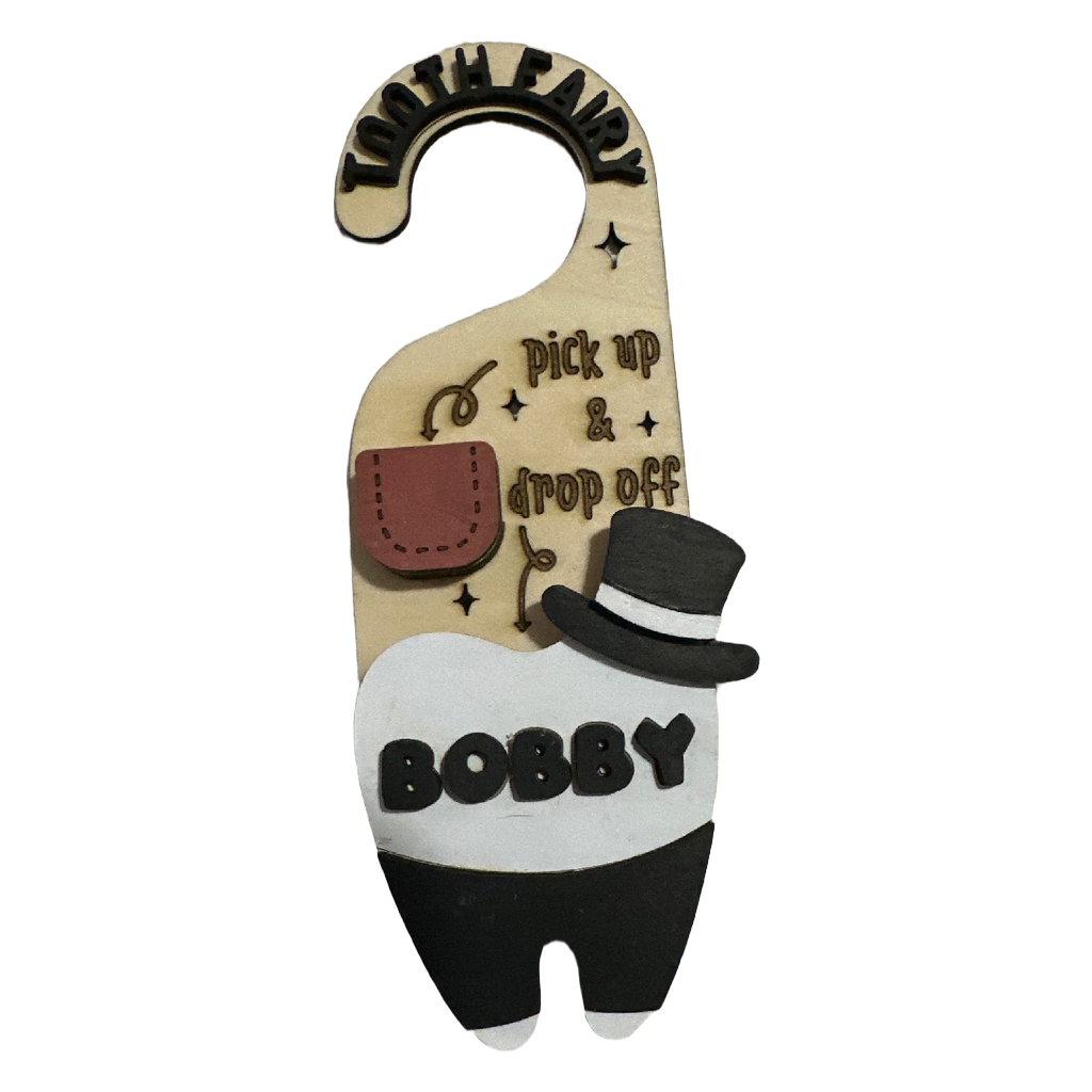 Personalized Tooth Fairy Door Hanger – Boy or Girl