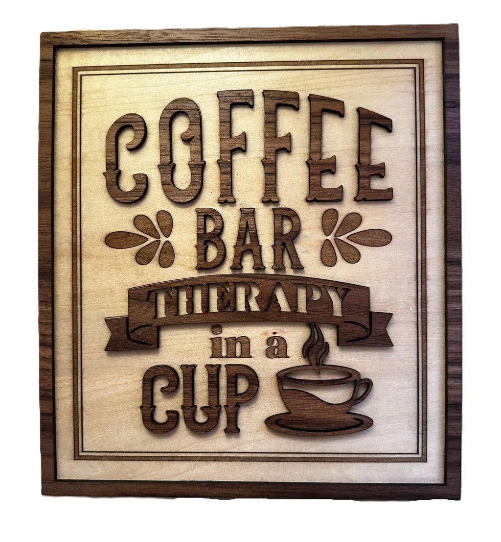 Coffee Bar – Therapy in a Cup Wall Decor