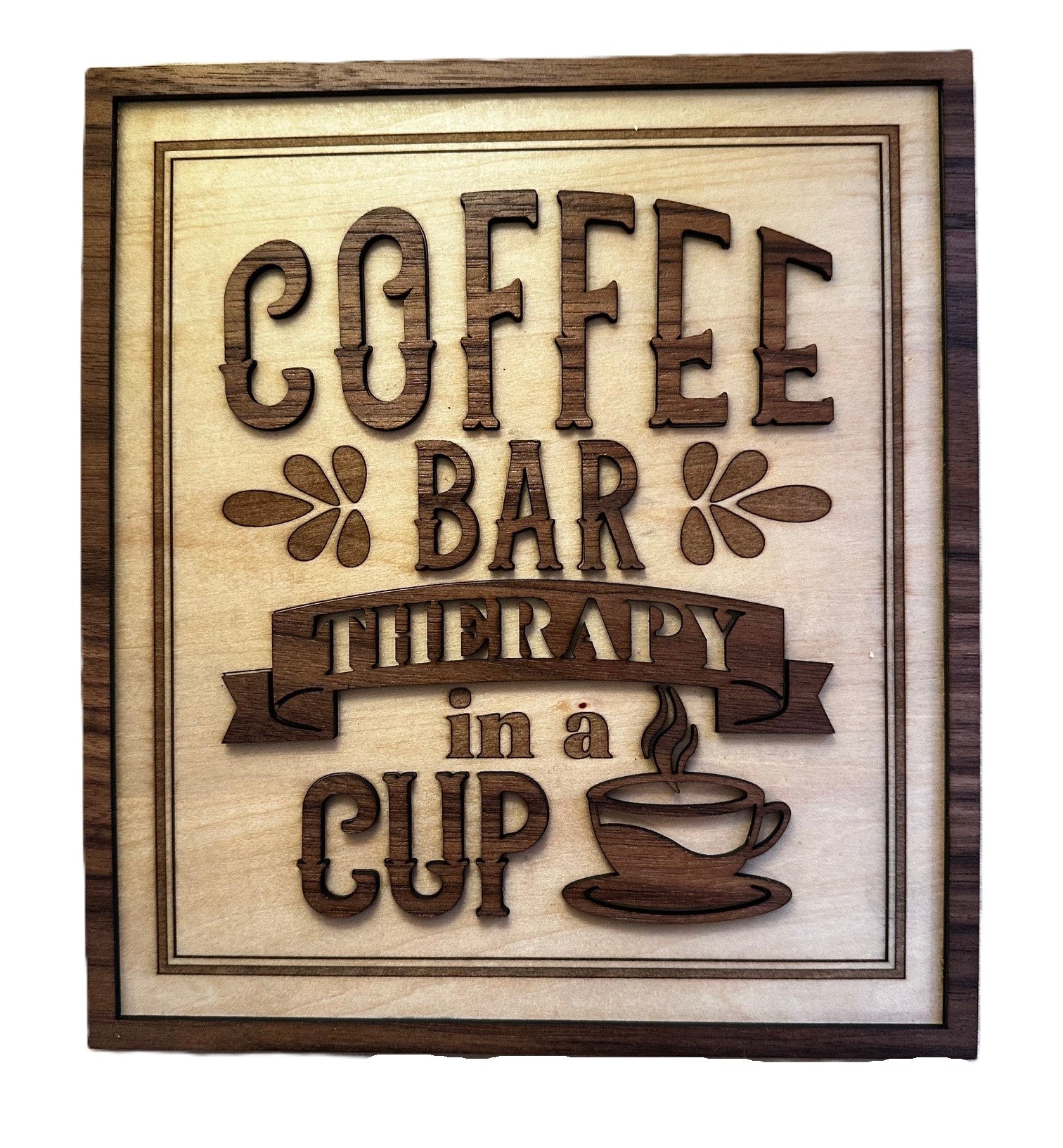 Coffee Bar – Therapy in a Cup Wall Decor