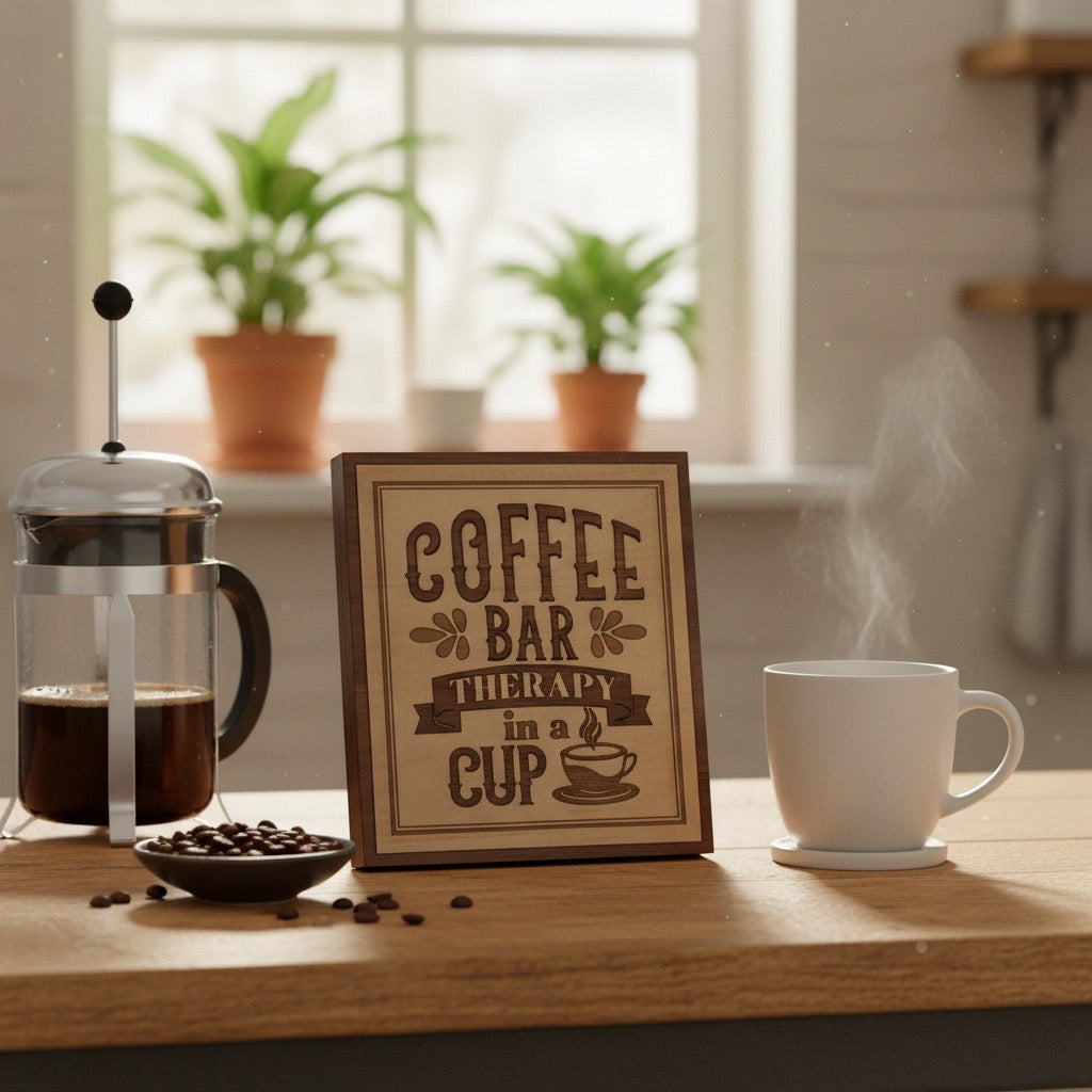 Coffee Bar – Therapy in a Cup Wall Decor