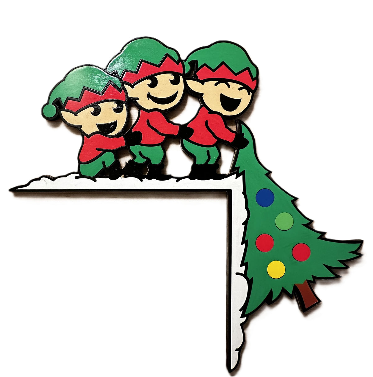 Elf Door Corner Decor