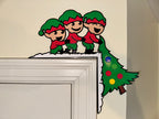 Elf Door Corner Decor