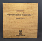 Faith Above The Storm – 3D Christian Engraved Wood Wall Art – 11.25" x 11.25" Faith-Based Art – Kindred Oak Creations Original