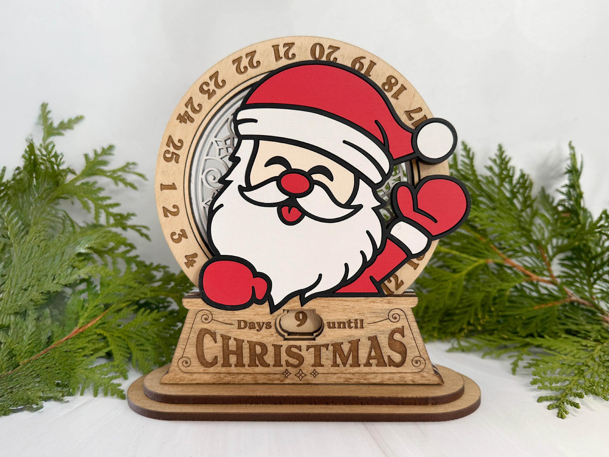 Santa Christmas Countdown Stand
