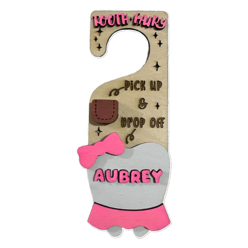 Personalized Tooth Fairy Door Hanger – Boy or Girl