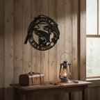 Gone Fishing Sign – 10" Round Fishing Wall Décor