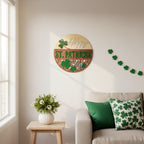 Happy St. Patrick’s Day Sign | Layered Shamrock Round Decor