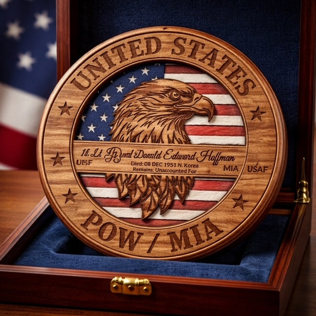Personalized  - Eagle Head Military Honor Sign | Custom Military Wall Décor