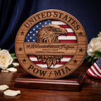 Personalized  - Eagle Head Military Honor Sign | Custom Military Wall Décor