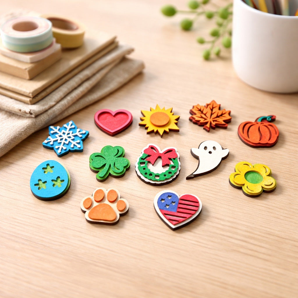 Welcome to Our Home Interchangeable Sign | Seasonal & Everyday Decor with Changeable Icons