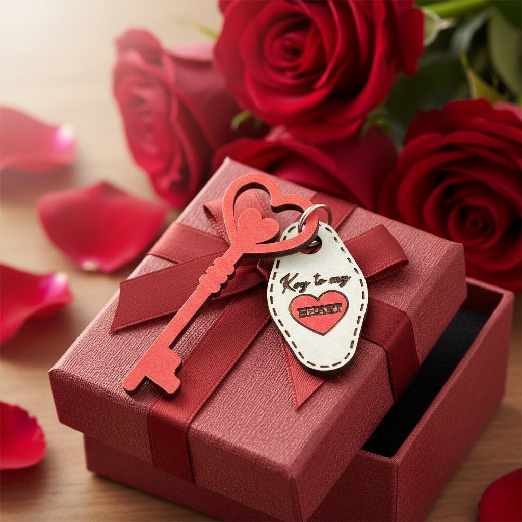 Key to my Heart Zippered