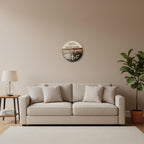 Live by Faith, Grow in Grace Round Sign – Layered Christian Wall Décor with Dove & Cross