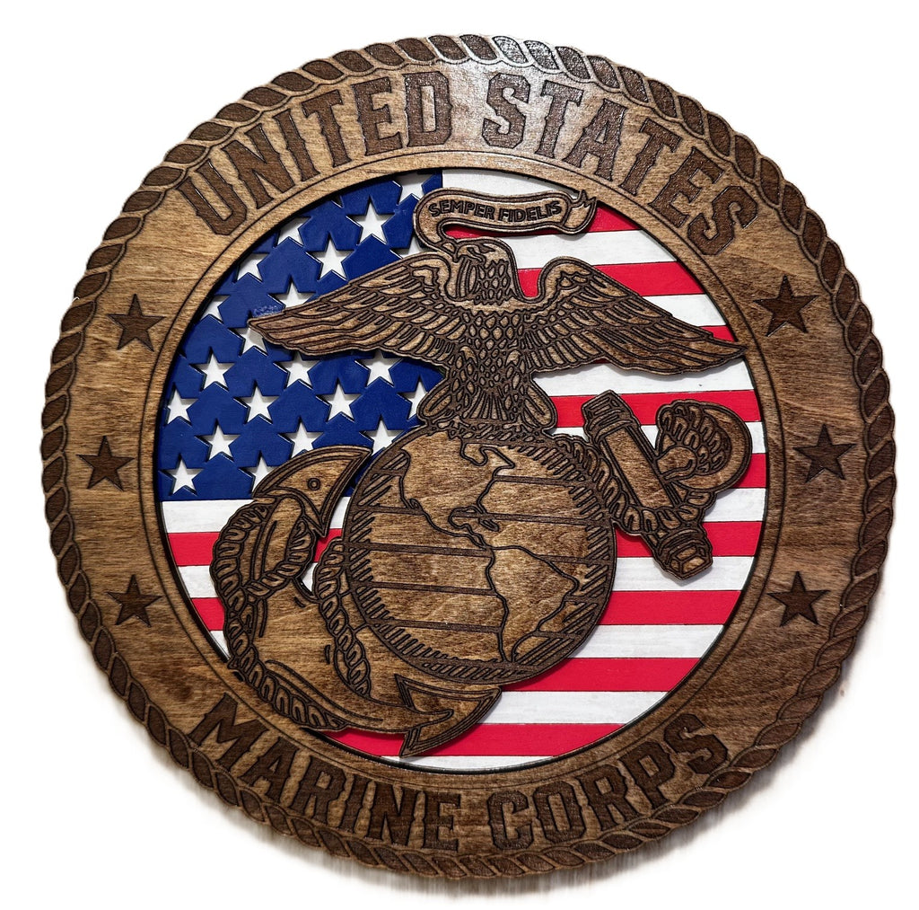 3D Marine Corps Decor – Wall or Stand Display