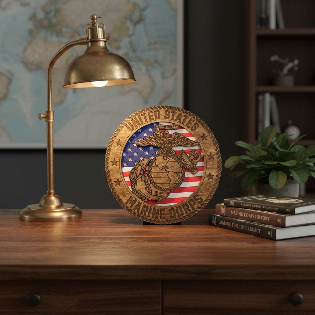 3D Marine Corps Decor – Wall or Stand Display