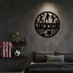Personalized – Little Roots Soccer Name Sign | Round Kids Room Wall Decor
