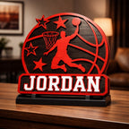 Personalized Basketball Name Sign – Custom 3D Sports Wall Decor for Kids | Little Roots Collection