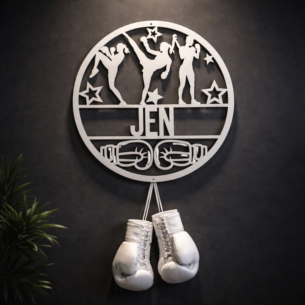 Personalized Kickboxing Name Sign – Little Roots Collection
