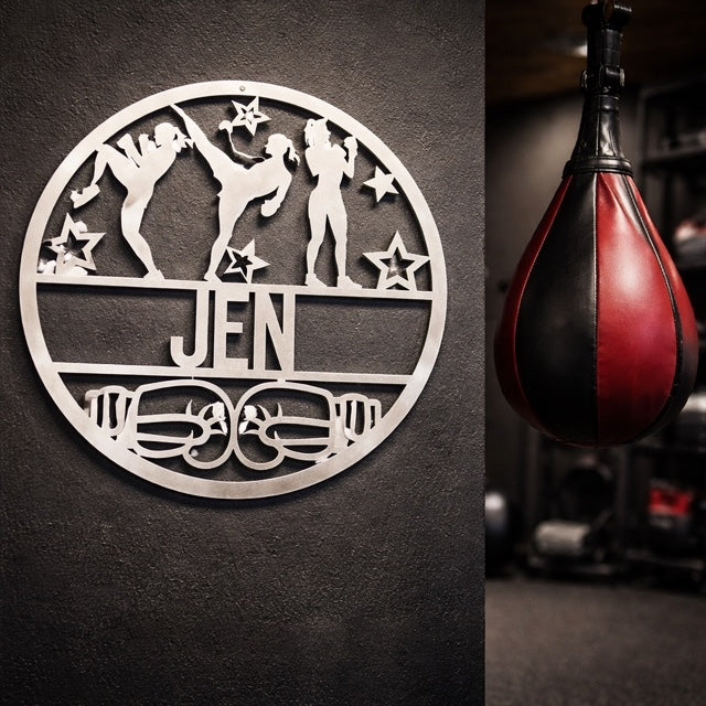 Personalized Kickboxing Name Sign – Little Roots Collection