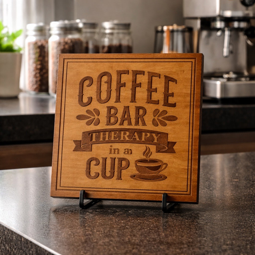 Coffee Bar – Therapy in a Cup Wall Decor
