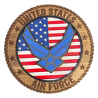 3D Air Force Decor - Wall or Stand Display